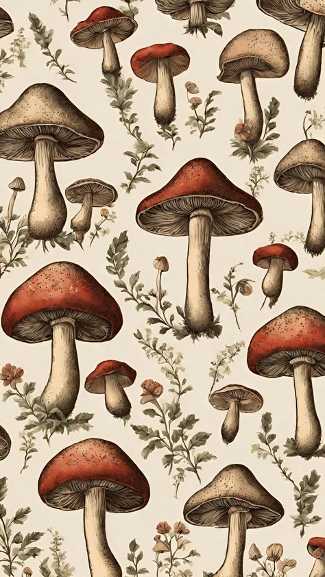 Winter Mushroom Wallpaper, Mushroom Wallpaper Laptop, Mushroom Background Wallpapers, Cute Mushroom Aesthetic, Mushrooms Wallpaper, Keyboard Ideas, Mushroom Background, Gender Euphoria, Aesthetic Prints