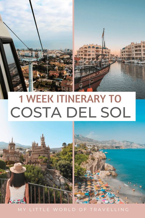 Spain Destinations, Costa Del Sol Spain, Spain Itinerary, Places In Spain, Spain Travel Guide, Spain Vacation, Marbella Spain, South Of Spain, Europe Trip Itinerary