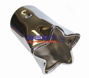 Chrome Exhaust Tip Single Star Shaped Click For Details [STAR57] Custom Exhaust Tips, Star Car Accessories, Cool Car Mods, Cute Car Mods, Dream Cars Lexus, Exhaust Tips, Car Deco, Car Exhaust, Cool Car Accessories