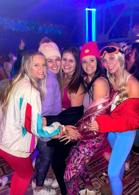 Aspen In The 80s, 80s In Aspen Theme Outfit, 80s Aspen, 80s In Aspen, 80's Theme Party, Aspen Ski, College Party, College Parties, Party Fits