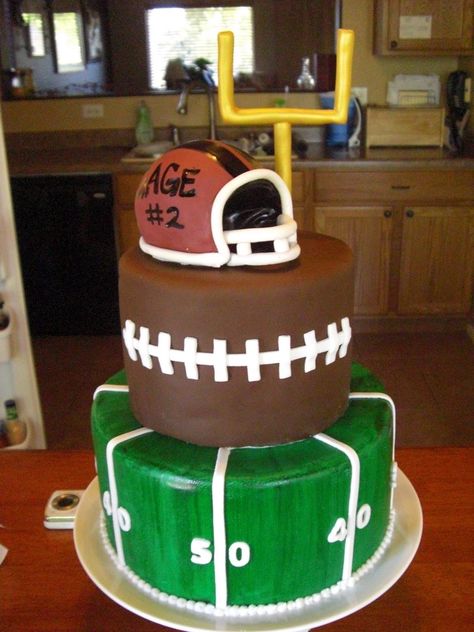 how to make a football cake | The Cake Shoppe: Football Birthday Cake Football Cakes, Football Birthday Cake, Football Banquet, Sports Cakes, Football Party Ideas, Football Theme Party, Sport Cakes, Football Birthday Party, Football Cake