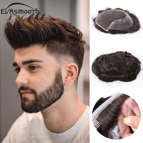 Cheap Toupees, Buy Quality Hair Extensions & Wigs Directly from China Suppliers:Q6 Men Toupee Lace Front Wig Real Human Hair Wig Natural Hairline Male Wigs Men Hair Prosthesis Replacement System Fast Shiping Enjoy ✓Free Shipping Worldwide! ✓Limited Time Sale ✓Easy Return. Men Hair Piece, Hair Extensions For Men, Hair Systems For Men, Hair Wig, Male Wigs, Men’s Hair Widows Peak, Mens Hair Extensions, Hair Pieces For Men, Gorgeous Men Wigs & Hair Extensions