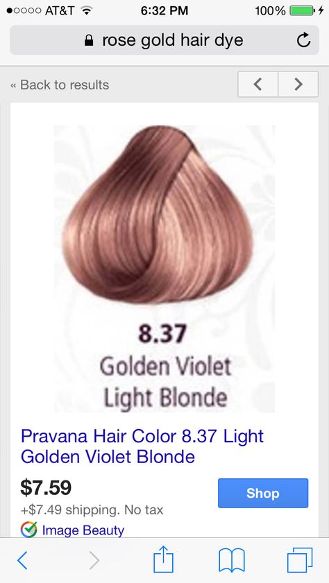 Rose gold from Pravana Peach Hair Color Rose Gold, Rose Gold Hair Color Formula, Pravana Hair Color, Auburn Balayage, Hair Color Rose Gold, Rose Gold Hair, Haircut And Color, Gold Hair, Hair Envy