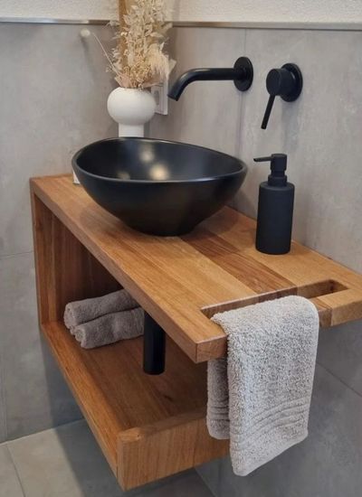 Unique Bathroom Vanity, Small Toilet Room, Small Bathroom Sinks, Guest Toilet, Small Bathroom Vanities, Small Sink, Toilet Room, Small Toilet, Sink Design