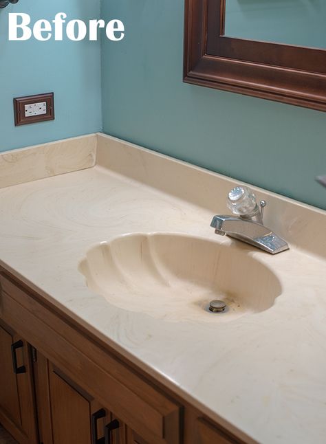 Organic Bathroom Ideas, Maintenance Free Landscaping, Replace Bathroom Sink, Home Decor Closet, Vanity In Bathroom, Cheap Bathroom Vanities, Home Maintenance Tips, Bathroom Vanity Countertops, Bathroom Vanity Remodel