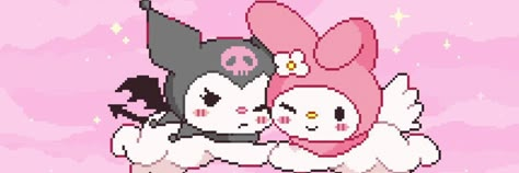 1024 X 576 Youtube Banner My Melody, Kuromi And My Melody Header, Notion Header Sanrio, Kuromi Youtube Banner, Hello Kitty Youtube Banner 1024 X 576, Kawaii Cover Photo, Youtube Banner Backgrounds 1024x576 Y2k, My Melody Gif Banner, Melody Banner Discord