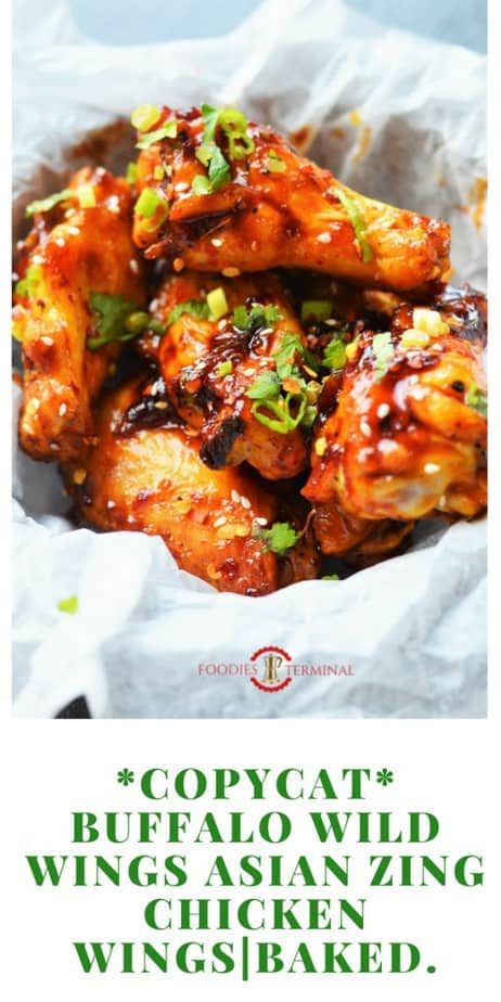 Asian Zing Chicken Wings, Copycat Buffalo Wild Wings, Asian Zing Sauce, Honey Sriracha Chicken Wings, Spicy Chicken Wings Recipe, Chicken Wing Sauce Recipes, Sriracha Chicken Wings, Wings Food, Easy Chicken Wing Recipes