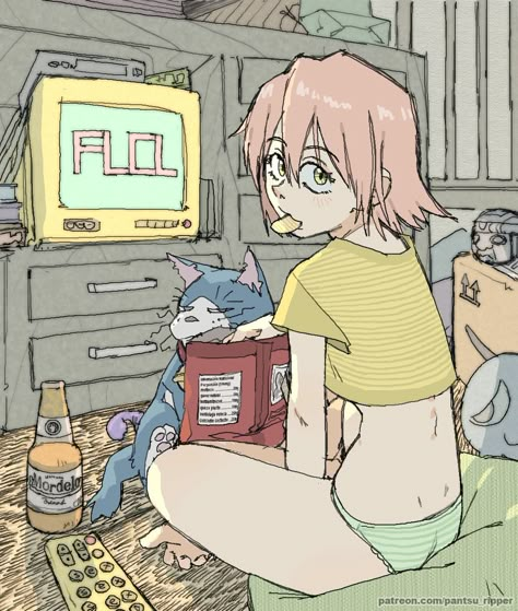 Flcl Progressive, 캐릭터 드로잉, Funky Art, Anime Artwork, Art Reference Photos, Cartoon Art Styles, Pretty Art, Anime Character Design, Cool Drawings