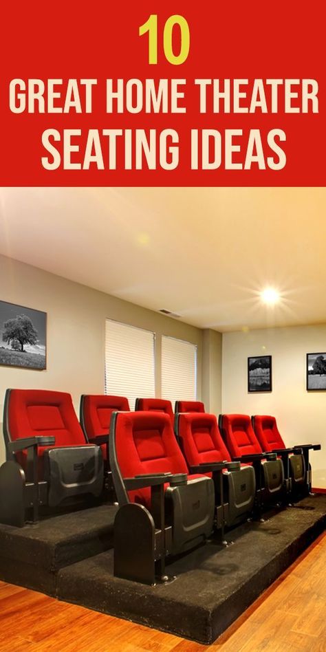 Diy Theater Seating, Theater Room Ideas On A Budget, Home Theater Seating Ideas, Theater Seating Ideas, Small Home Theater Ideas, Small Home Theatre, Theater Room Ideas, Home Theatre Room Ideas, Theatre Rooms