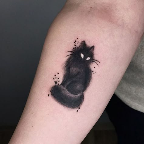 Luis Tattoo, Watercolor Cat Tattoo, Brothers Tattoo, Phoenix Tattoo For Men, Iris Tattoo, Spartan Tattoo, Black Cat Tattoos, Owl Tattoo Design, Small Pretty Tattoos