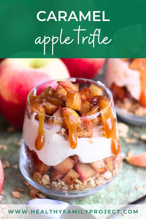 Caramel Apple Trifle, Christmas Flavors, Lush Desserts, Trifle Recipes, Cozy Fall Recipes, Gluten Free Apple, Apple Dishes, Dessert Truffles, Apple Trifle