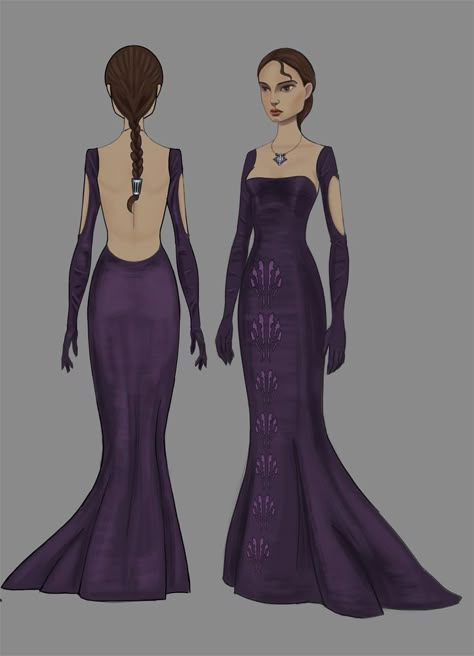 The Art of Star Wars: The Clone Wars Padme Amidala Dress, Thrawn Trilogy, Disfraz Star Wars, Star Wars Padme Amidala, Star Wars Dress, Alien Clothes, Padmé Amidala, Mcu Dr, Star Wars Padme