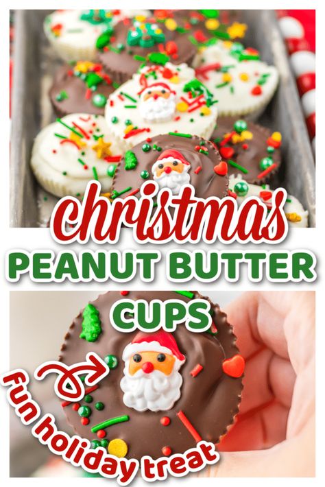 christmas candy, christmas dessert, christmas peanut butter cups, homemade peanut butter cups, how to make peanut butter cups, no bake christmas dessert, peanut butter cups Kid Friendly Christmas Recipes, Christmas Peanut Butter, Christmas Dessert Platter, Candy Homemade, Eagle Quilt, Butter Desserts, Peanut Butter Cups Recipe, Christmas Candy Homemade, Christmas Yummies