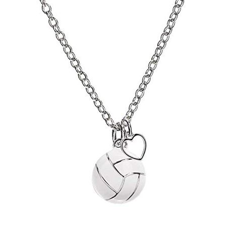 GIMMEDAT Volleyball Heart Enamel Necklace | Lead & Nickel Free | Player or Fan Gift #Pendants, #Necklaces, #Jewelry, #Women, #Clothing, Shoes & Jewelry, Volleyball Heart, Volleyball Accessories, Volleyball Necklace, Volleyball Jewelry, Volleyball Girl, Cute Country Couples, Fan Jewelry, Volleyball Gifts, Sports Jewelry