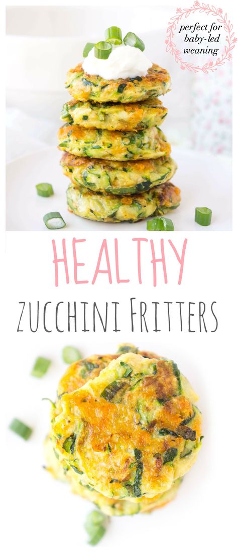 These Easy Zucchini Fritters are a total veggie game changer! They’re easy to make, delicious and both little ones and adults love them! Great as a snack, appetizer or side and perfect for baby-led weaning or as a finger food for toddlers! {gluten-free & vegetarian} Baby Led Weaning Vegetables, Bariatric Appetizers, Finger Food For Toddlers, Easy Zucchini Fritters, Food For Toddlers, Fingerfood Baby, Blw Recipes, Zucchini Patties, Veggie Fritters