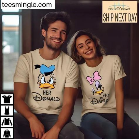 Daisy And Donald Duck Shirt, Couple Matching Shirts, Disney Shirt, Disney Fan Shirt, Disneyland Trip Shirt, Disney Vacation Tee Check more at https://teesmingle.com/product/daisy-and-donald-duck-shirt-couple-matching-shirts-disney-shirt-disney-fan-shirt-disneyland-trip-shirt-disney-vacation-tee/ Daisy And Donald Duck, Donald Duck Shirt, Duck Shirt, Matching Couple Shirts, Disneyland Trip, Daisy Duck, Disney Fan, Disney Shirt, Fan Shirts