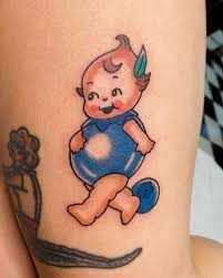 skateboard kewpie tattoo - Pesquisa Google Cupie Dolls Drawing, Traditional Kewpie Doll Tattoo, Kewpie Angel Tattoo, Cupie Doll Tattoo, Kewpie Tattoo Traditional, Kewpie Drawing, Kewpie Doll Tattoo, Traditional Tattoo Baby, Kewpie Tattoo