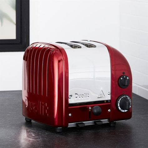 Free Shipping. Shop Dualit 2-Slice Candy Apple Red Toaster. Showing off its classic design in candy apple red, the Dualit toasters are designed for heavy-duty use and will last a lifetime. Red Toaster, Dualit Toaster, Bread Toaster, Electric Toaster, Sandwich Toaster, Rv Makeover, Toasters, Candy Apple Red, Red Kitchen