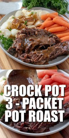 Packet Pot Roast, Roast Beef Crock Pot, Beef Crock Pot Recipes, Roast Beef Crock Pot Recipes, Roast Crock Pot Recipes, Beef Crock Pot, Roast Crock Pot, Roast Slow Cooker, Pot Roast Crock Pot Recipes