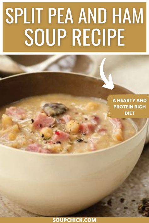 Split Pea And Ham Soup Recipe Ham And Pea Soup, Easy Pea Soup With Ham Bone, Split Pea Soup Without Ham, The Best Split Pea And Ham Soup, Ww Split Pea And Ham Soup, Spit Pea Soup With Ham, Family Soup, Protein Rich Diet, Ham Soup Recipes