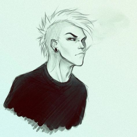 punk guy drawing Punk Guy Drawing, Anime Mohawk, Anime Male Hairstyles, Hairstyles Mohawk, Punk Character Design, Punk Guy, Punk Character, Punk Drawing, Art Punk