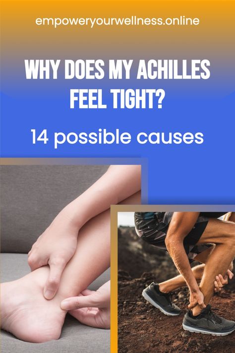 Before searching endlessly for tight achilles tendon stretches, learn the possible reasons why your achilles feels tight and what else you can do about it. Tight Ankles Stretches, How To Stretch Achilles Tendon, Achilles Tendon, Stretches For Achilles Tendon, Achilles Strengthening Exercises, Achilles Heel Stretches, Achilles Stretches Physical Therapy, Achilles Tendon Pain Relief, Achilles Tendon Stretches