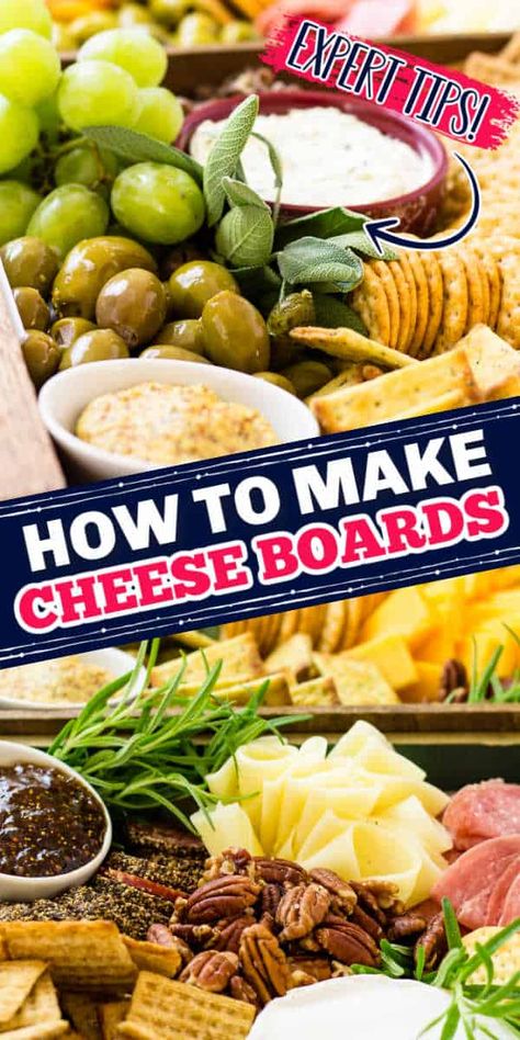 Need a killer cheese board? Check out my cheese board tutorial for your next party and feed a crowd of picky eaters! #CheeseBoard #CheeseBoardTips #Cheese #PartyTips #EasyEntertaining #EntertainingTips #tutorial #appetizers #Holiday Make A Cheese Board, Vegetable And Fruit Tray, Meat And Cheese Tray, Perfect Cheese Board, Beautiful Cheese Board, Cheesy Appetizer, Bourbon Tasting, Snack Board, Feed A Crowd