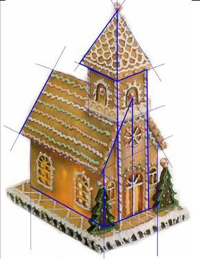 Gingerbread Church Pattern Sos!!!!!!!!! Gingerbread Church Template, Gingerbread Church, Gingerbread House Template Printable, Church Template, Gingerbread House Patterns, Gingerbread House Recipe, Gingerbread House Template, Ginger House, Gingerbread House Designs