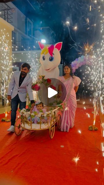 Birthday decorations in pune on Instagram: "#Entry#buggy #babygirl #cutebaby #mom #dad #cutie #cutness #family" Birthday Function Decoration, Baby Ceremony Decorations, Birthday Entry Ideas For Kids, Birthday Decoration Video, 1st Birthday Entry Ideas, Birthday Decorations Videos, One Year Birthday Decoration, Mom With Kids Photoshoot, Birthday Decoration For Baby Girl