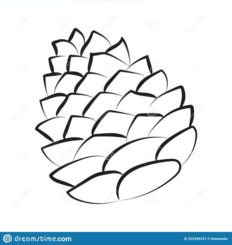 Illustration about Black and white Elegant outline drawing of pine cone. Vector illustration element. Illustration of draw, maple, outline - 222399237 Pine Cone Drawing Simple, Pine Cone Drawing, Cone Drawing, Element Illustration, Outline Drawing, Outline Drawings, Pine Cone, Art Class, Art Classes