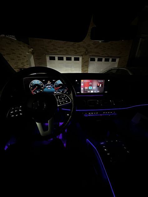 Black Truck Aesthetic, Mercedes G Wagon Interior, Mercedes Benz Night Snapchat, Mercedes Benz Driving Snapchat, Mercedes Night Drive, G Wagon Interior, Mercedes Benz Inside Night, Truck Aesthetic, Mercedes Interior Night