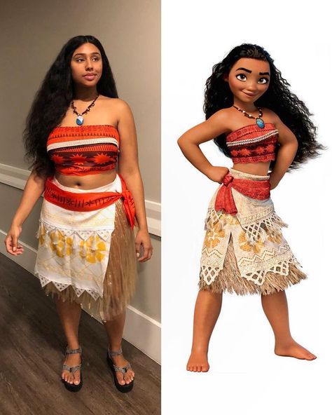 Beautiful Moana Osha Waiters, Plus Halloween Costumes, Moana Dress Up, Moana Halloween Costume, Moana Cosplay, Moana Princess, Moana Dress, Quick Costumes, Disney Halloween Costumes