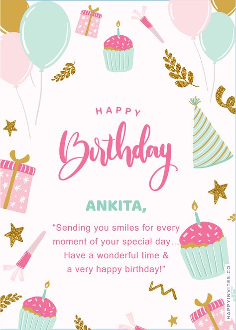 Pastel Birthday Card Happy Birthday Card Wishes, Birthday Card Wishes, Happy Birthday Card Template, Birthday Invitation Message, Christmas Wishes Messages, Pastel Birthday, Happy Birthday Wishes Cards, Birthday Card Template, Birthday Wishes Cards