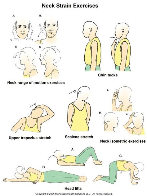 neck strain exercises Neck Pain Exercises, Forward Head Posture Exercises, Cervical Disc, Disc Herniation, Cervical Pain, Neck Muscles, Disk Herniation, Physical Therapy Exercises, Neck Exercises