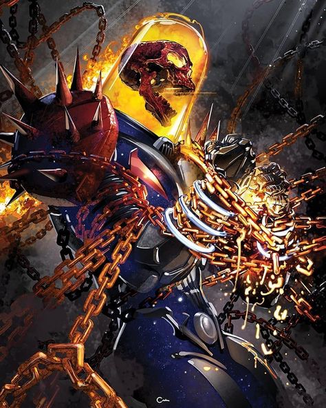 Cosmic Ghost Rider, Ghost Raider, Ghost Rider Wallpaper, Marvel Artwork, Comic Book Artwork, Marvel Comics Wallpaper, Marvel Comic Universe, Marvel Comics Art, Ghost Rider