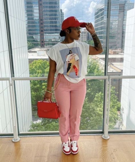 Colorful Jordan 1 Outfit Women, Bronx Nyc Style, Black Women Fashion 2023, Tomgirl Aesthetic, Trendy Outfits Black Women, Thick Body Outfits Summer, Women Urban Fashion, Winter Outfits Ideas, Trending Ideas