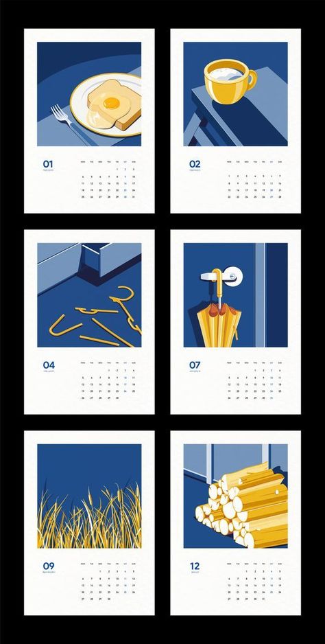 Calendar Inspiration Design, Creative Calendar Design Inspiration, Graphic Design Calendar Ideas, Calendar Illustration Ideas, Calender Design Ideas Creative, Calendar Ideas Design, Cute Calendar Design, Calendar Design Ideas Creative, Creative Calendar Design