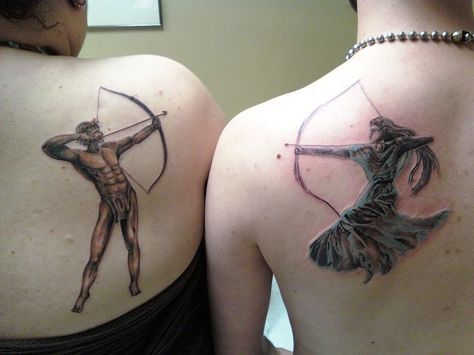 Apollo And Artemis Matching Tattoos, Greek Mythology Tattoos Apollo, Apollo Tattoo Greek God, Artemis And Apollo Tattoo, Artemis Minimalist Tattoo, Greek Heritage Tattoo, Greek God Tattoo Ideas, Apollo Tattoo Design, Artemis Tattoos