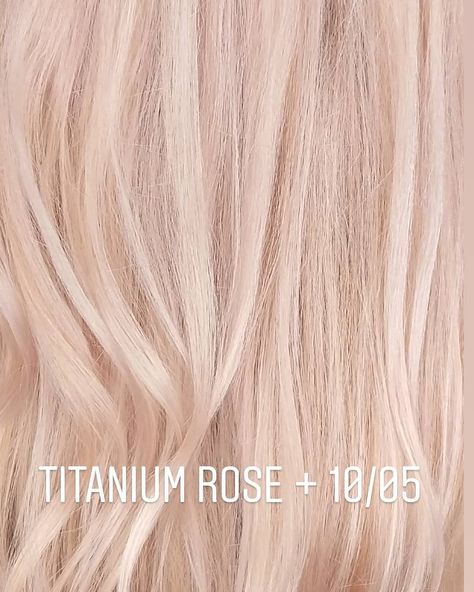 Titanium Rose Hair, Burnette Hair, Natural Strawberry Blonde Hair, Blonde Hair With Fringe, Hair Education, Redken Hair Color, Pink Blonde Hair, Color Formulas, Anton Chekhov