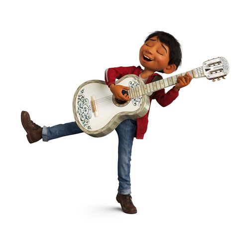 Miguel Rivera singing and playing with Hector's guitar from Coco Coco Film, Coco Costume, Coco Disney, Disney Emoji Blitz, Disney Wiki, Disney Emoji, Viva La Vida, Disney California Adventure, Pixar Movies