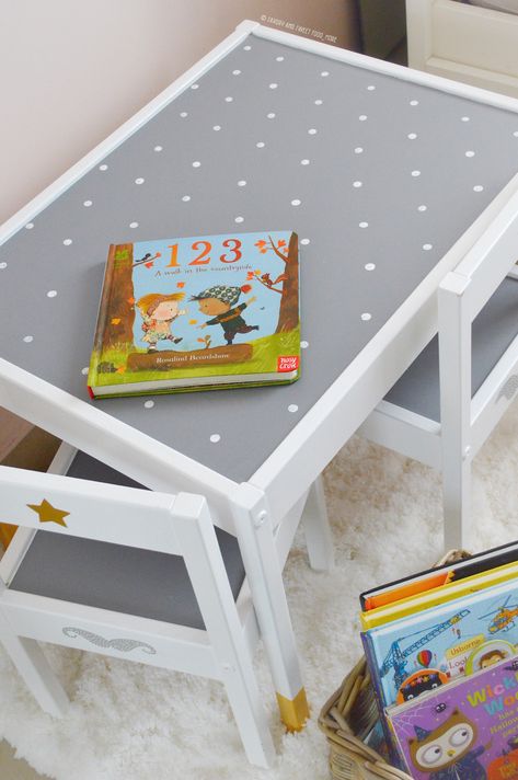 Ikea Kids Table Makeover, Ikea Kids Activity Table, Ikea Latt Table Makeover, Blue Ikea Kids Table, Ikea Latt Lego Table, Ikea Kids Table, Ikea Hack Kids, Kids Table Chair Set, Ikea Table