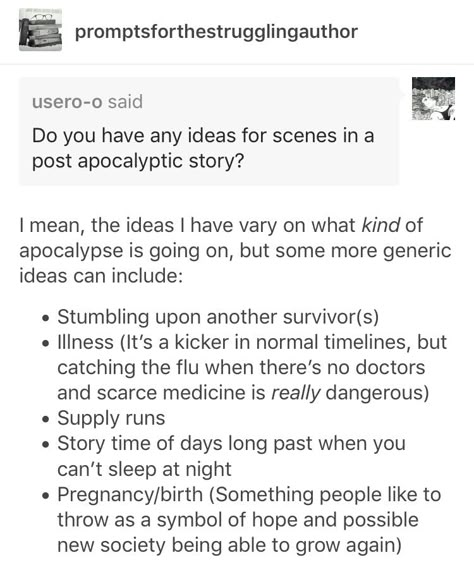 Apocalyptic Story Ideas, Post Apocalyptic Plot Ideas, Post Apocalypse Prompts, Post Apocalypse Writing Prompts, Zombie Writing Ideas, Apocalypse Writing Prompts Story Ideas, Zombie Apocalypse Writing Tips, How To Write An Apocalypse Story, Apocalypse Book Ideas