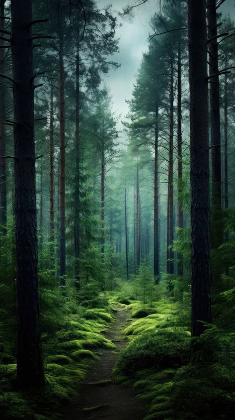 Pine forest wilderness landscape woodland. | premium image by rawpixel.com Fantasy Pine Forest, Environmental Reference, Wallpaper Jungle, Nature Words, Pine Trees Forest, Jungle Wallpaper, Amazing Pictures, In Another Life, Pine Forest