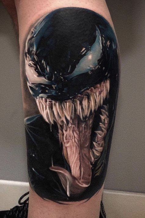 Venom Chest Tattoo, Yellow Tattoo Ink, Green Tattoo Ink, Gold Tattoo Ink, Predator Tattoo, Groot Tattoo, Witcher Tattoo, Deadpool Tattoo, Venom Tattoo