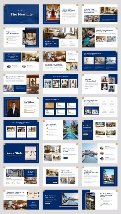 Luxury Hotel Powerpoint Template. 30 Slides. Jewellery Creative, Branding Portfolio, Business Photography, Creative Brochure, Business Portfolio, Hotel Branding, Creative Company, Slide Template, Personal Portfolio