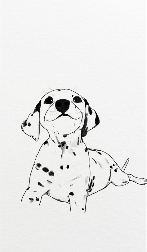 Dalmatian Puppy Drawing, Dalmatian Dog Drawing, Cartoon Dalmatian Dog, Dalmation Drawing, Dalmatian Sketch, Dalmatian Tattoo, Dalmatian Drawing, Dog Draw, Painting Clipart