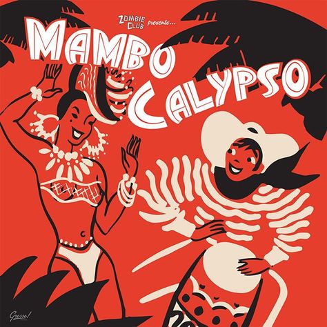 Various Artists Mambo Calypso LP (2014) #mambo #calypso #albumcover #retrodesign #exotica Cover Album Design, Music Identity, 80s Album Covers, Latin House, Calypso Music, Vinyl Record Album Covers, Vintage Album Covers, Vinyl Album Covers, Jazz Album Covers