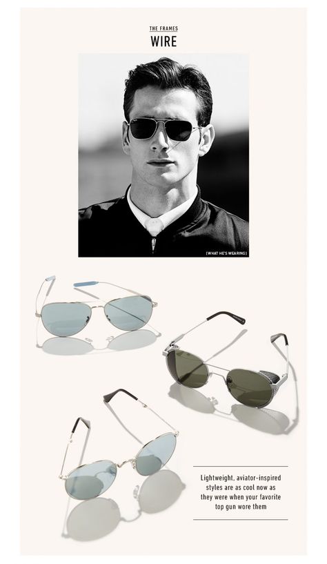 Wire Framed Sunglasses (pictured top to bottom): Ray-Ban Caravan Sunglasses, Paul Smith Davison Sunglasses, Han Kjobenhavn Green Outdoor Caged Sunglasses, Ray-Ban Foldable Round Sunglasses. Ray Ban Caravan Men, Rayban Sunglasses Mens, Ray Ban Caravan, Han Kjobenhavn, Sunglasses Summer, Ray Ban Men, Ray Ban Outlet, Men Sunglasses, Style Edit