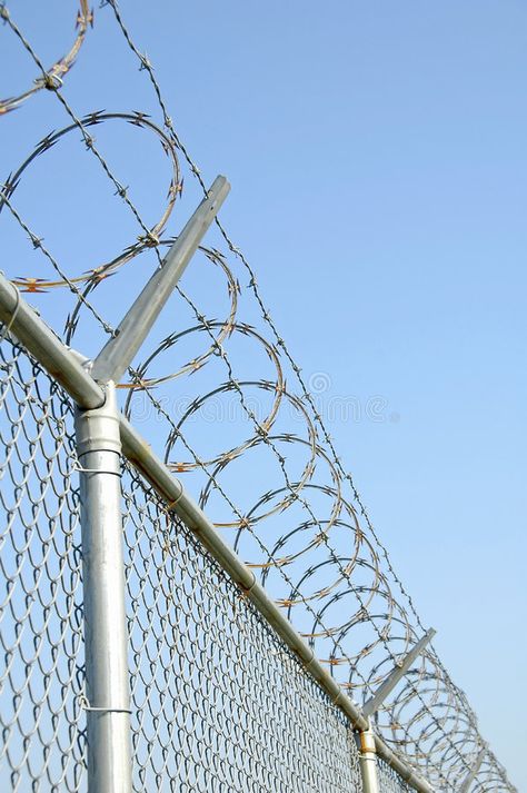 Security Fence. With razor wire , #AFF, #Fence, #Security, #wire, #razor #ad Cloth Stand, Commercial Fence, Razor Wire, Barbed Wire Fencing, Fence Installation, Compound Wall, Mesh Fencing, Security Fence, Fence Styles