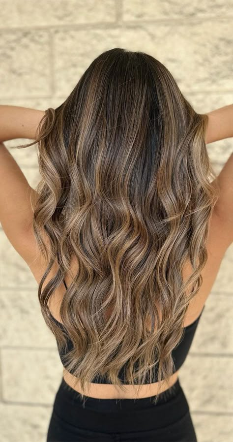 Brown Hair With Gold Undertones, Hair Color Ideas For Brunettes Going Lighter, Fall Hair Colors For Fair Skin, Honey Beige Balayage On Dark Hair, Dark Blonde For Winter, Golden Brown Highlights On Dark Hair, Winter Gold Hair Color, Hair Colour For Fair Skin, Hair Color Level 6 Dark Blonde